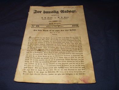 1842 nr 049 For Huuslig Andagt