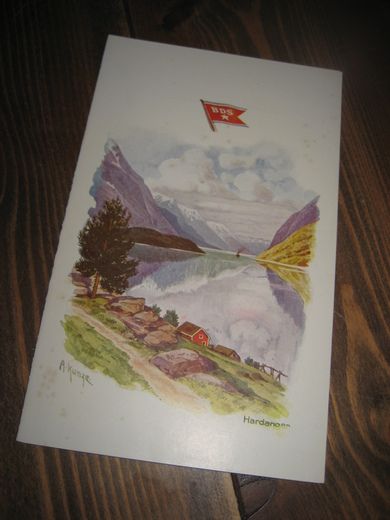 Strøken MENU fra BDS i 1935 motiv fra Hardanger