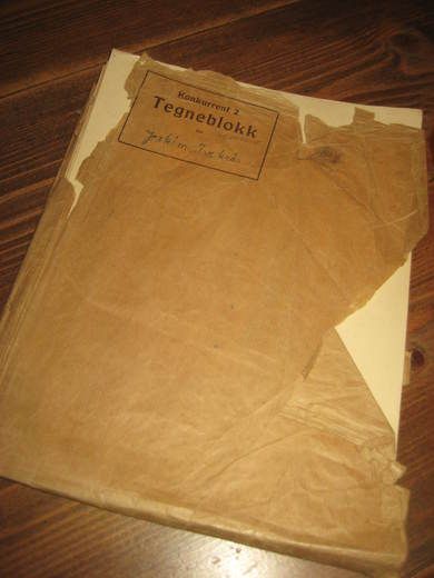 Konkurent 2 TEGNEBLOKK med masse tegninger fra 40 tallet dette er blokk nr 4