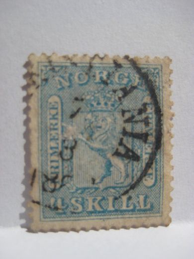 NK 8, 4 SKILLING, 1860 tallet.