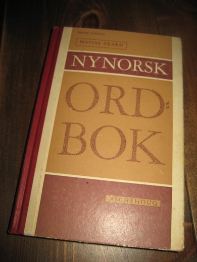 SKARD: NYNORSK ORDBOK. 1965. 