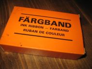 Eske med innhold, FARGEBAND, 60 tallet.