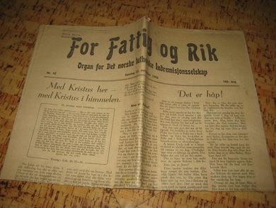 1952 nr 042 For Fattig og Rik