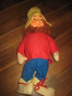 Gammel og pen dokkemann ca 45 cm høg 50-60 tallet Dette er nr 1