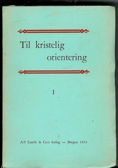 Til kristelig orientering i 1933
