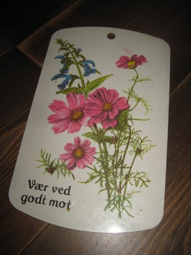 Respateks skjerefjøl / pyntefjøl fra 60 - 70 tallet Ca 23 cm høg