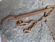 Gammel men pen heimesmidd BJØNN fra slutten på 1800 tallet Ca 65 cm lang