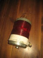 Maritim lykt fra gammel skute ca 10 cm i diameter ca 15 cm høg hel og pen