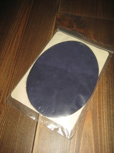 Ubrukt og uåpna pakke lapper for påsying på bukse eller genser