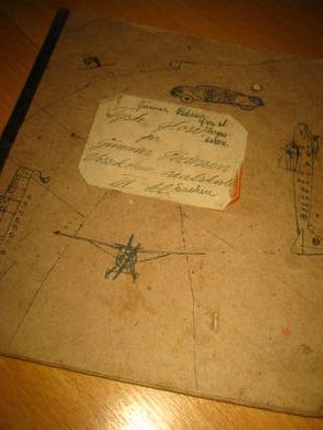 Kladdebok fra 40-50 tallet tyske glosar