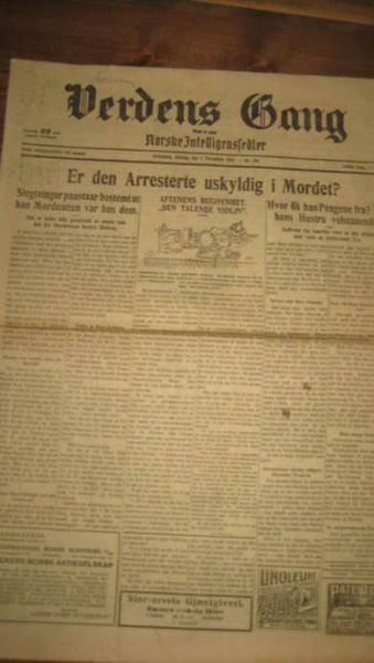 1920 nr 265 3 november Verdens Gang