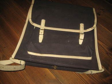 Gammel ubrukt Gefu skolesekk for rygg 60 tallet