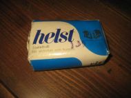 Emballasjen på HELST såpe fra NKL. 60 tallet.
