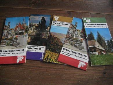 Lott med tyske reisebrosjyrer fra 60 tallet 