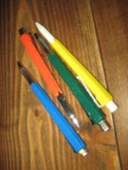 Lot med penner fra 80 tallet