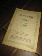 1966, ALMANAKK FOR NORGE.