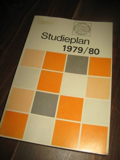 Studieplan 1979-80. Norges Tekniske Høgskule, Trondheim.
