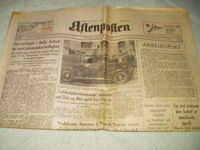 1944 nr 230 Aftenposten