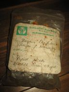 Pakke med stifter til Bergen Skofabrik Bergen p Norwegen 50 tallet Fra Tyskland