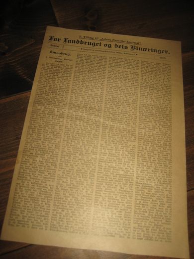 1906,  januar, For Landbruget og dets Binæringer.