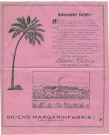 Reklame fra Skiens Margarinfabrik