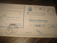 Kvitering fra Tiedemanns Tobaksfabrik for innbetaling Kr 80 85 stempla BLAKSETER 20 8 55