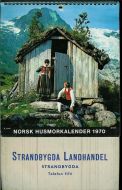 Kalender fra Strandbygda Landhandel Strandbygda i 1970