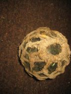 Pen stor kavlkule brukt ved garnfiske i gamle dager ca 12 cm i diameter 30-40 tallet Dette er kule nr 3