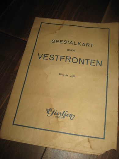 Spesialkart over VESTFRONTEN 40 TALLET