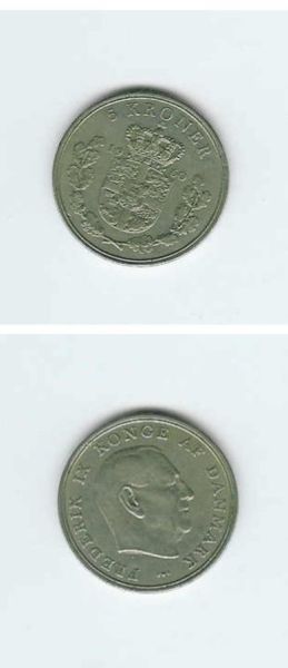 1960 5 kroner Danmark