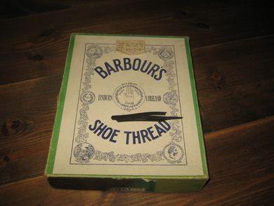 Eske uten innhold BARBOUR'S SHOE THREAD Fra Lisburn N IRLAND 60 tallet