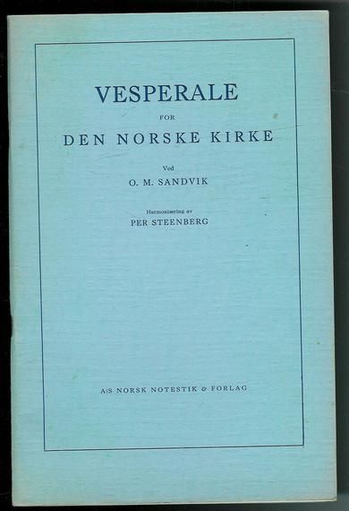 SANDVIK: VESPERALE FOR DEN NORSKE KIRKE 1941