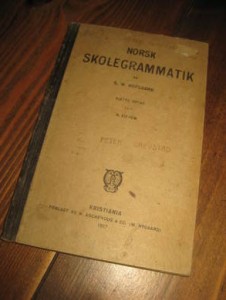 HOFGAARD: NORSK SKOLEGRAMMATIK. 1917