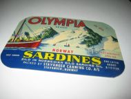 OLYMPIA BRAND, fra STAVANGER CANNING CO, STAVANGER