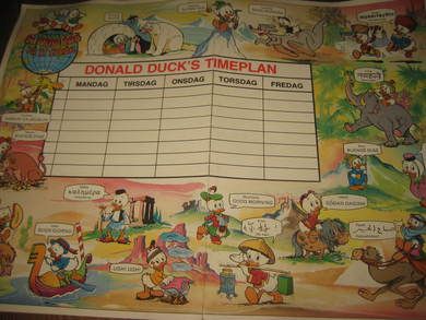 Disney timeplan fra 1983
