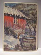 Strøkent, ubrukt kort fra 40 tallet, serie GNH 1270.