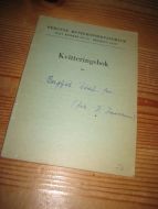 Kviteringsbok fra BERGENS MUSIKKONSERVATORIUM, 60 tallet.
