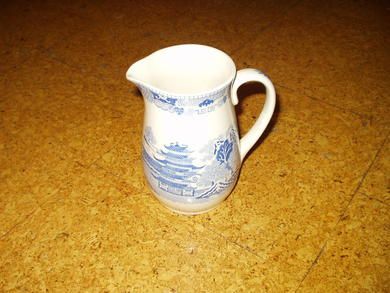 Meget pen EGERSUND melkemugge fra tidleg 1900 svart Egersund stempel