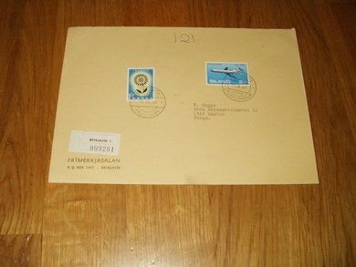 Førstedagsbrev Island 1969