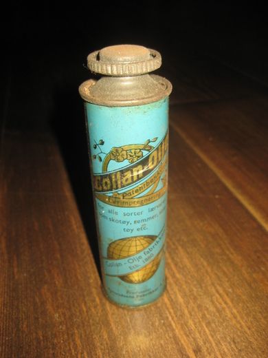 Boks uten innhold Collan olje fra Amundsens Fabikker Oslo 40-50 tallet