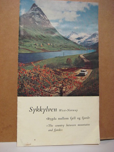 Turistbrosjyre fra Sykkylven,  fra 1962.