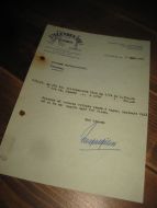 Skriv fra I. M. LUNDES ETF. ELVERUM, 1957,