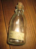 Medisinflaske fra 8 januar 1950