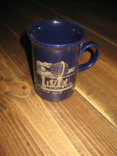 Reklamekrus ubrukt NORDKAPP 70-80 tallet