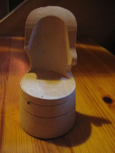 Halvfabrikata kubbestol 10 cm høg