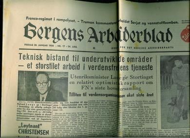 1950 nr 017 Bergens Arbeiderblad