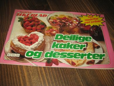 Deilige kaker og desserter.