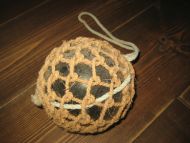 Kavlkule gos stand brukt ved garnfiske i gamle dager Fra forige århundreskifte Ca 13 cm i diameter mørk grønn