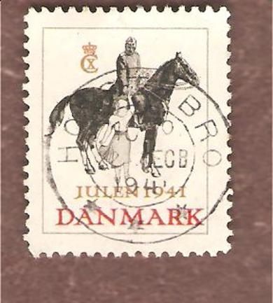 1941, julemerke fra Danmark, stempla