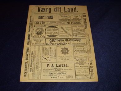 1898 nr 022 Værg dit Land